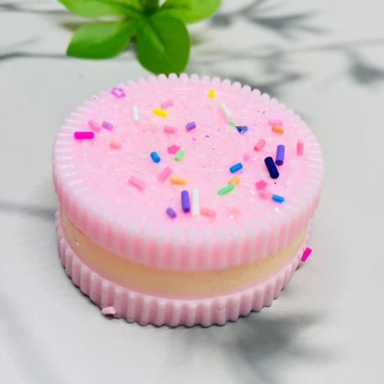 Biscuits Squeeze Toy Simulation Sandwich Biscuits Stress Relief Toy Ultra-Soft Fidget Toy for All Ages Stocking Stuffer Anxiety Management