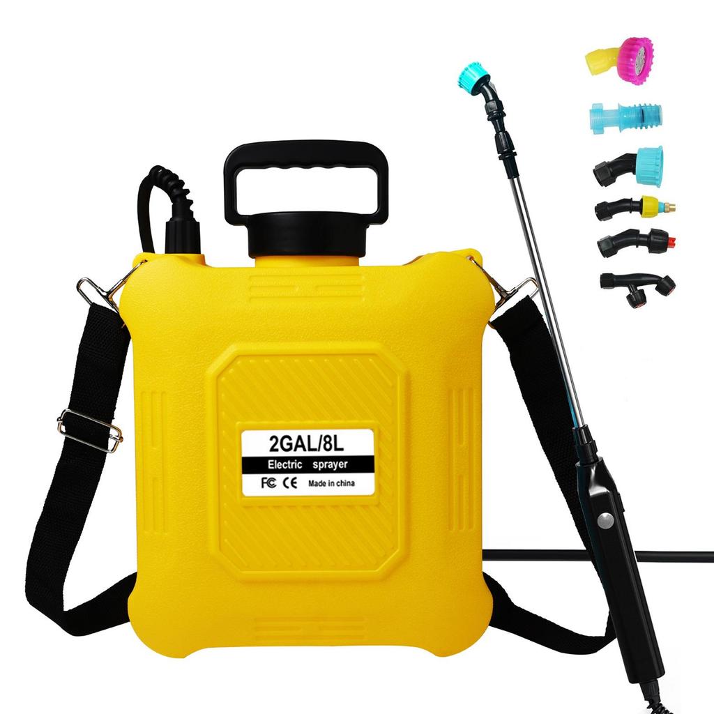 Electric Gardening Sprayer 5-8L: Long Battery, High-Pressure for Irrigation, Pest & Cleaning