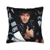 Andrea Kimi Antonelli Driver Square Pillow Cases  Cushion Cover Creative Zipper Decorative Pillowcase for Car xcm