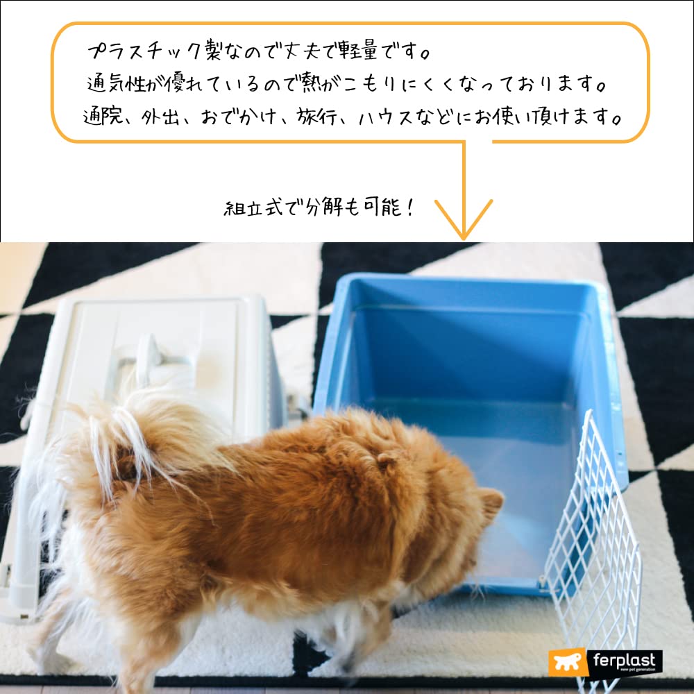 Ferplast Atlas 10 Hunde- und Katzentransportbox 73007099 (Zufällige Farbe)