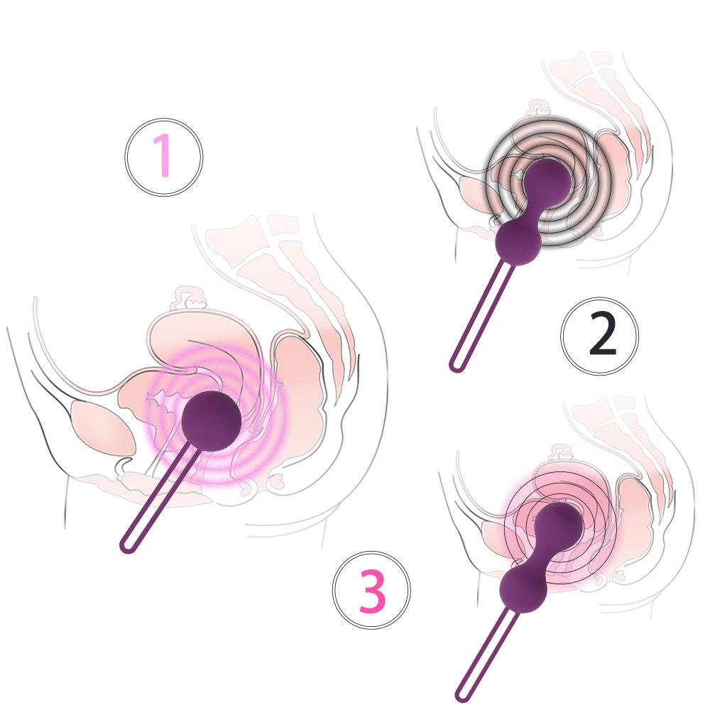 3pcs Silicone Vaginal Balls Sex Toys For Women Vagina Tighten Exercise Chinese Kegel Balls Vibrator Dumbbell Balls Anal Balls