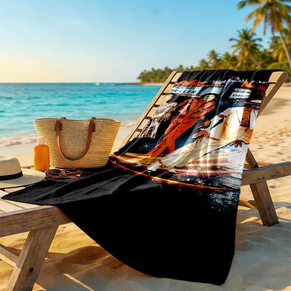 Michael Jackson Beach Towel Soft Durable Quick-Dry Comfortable Lightweight Suitable for Swimming, Gym, Camping, Yoga Vacation
