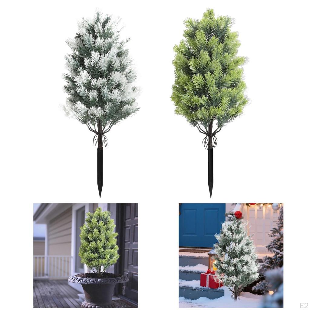 Artificial Tree Fake To Install Plant Greenery for Walkway Patio Front Porch Pathway Indoor