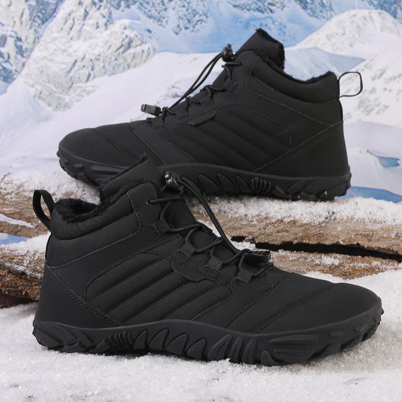 TUINANLE Fashion New Barefoot Snow Boots Winter Warm Sports Shoes Men and Women Outdoor Warm Camping Hiking Boots