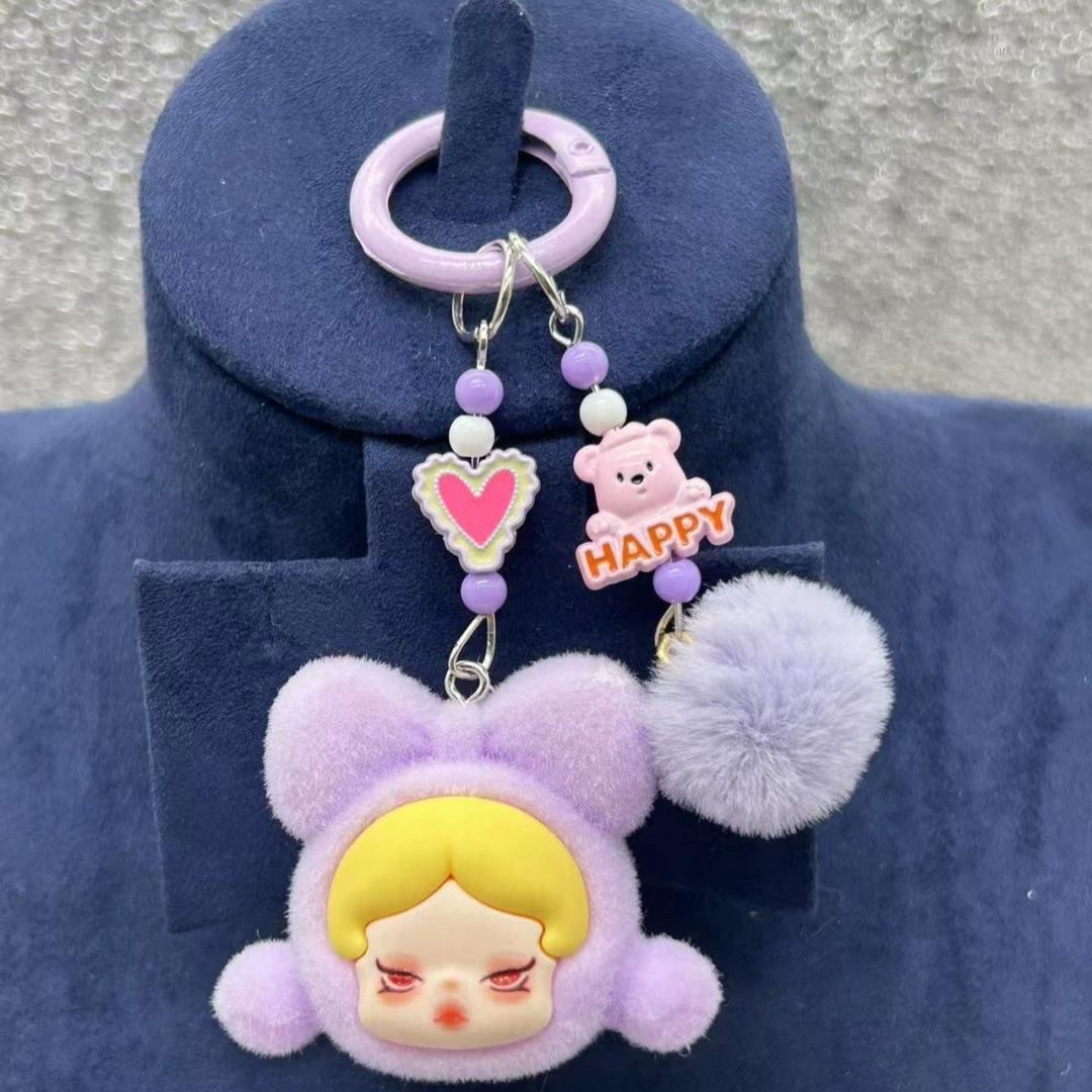 

Плюшевый брелок Игрушки SP Девочка-эльф, SP Девочка-эльф Подвеска для ключей для сумки для мобильного телефона Подарки на день рождения и Рождество для детей Декор фиолетовый