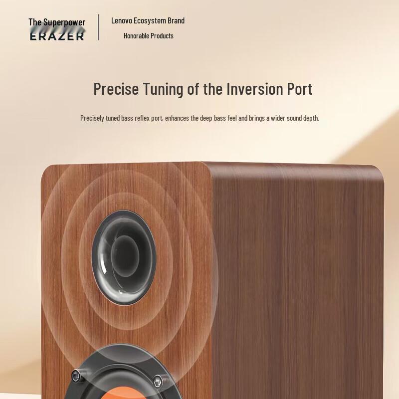 Lenovo A800 Retro Wooden USB Wired Desktop Speakers CN plug (adapter included)