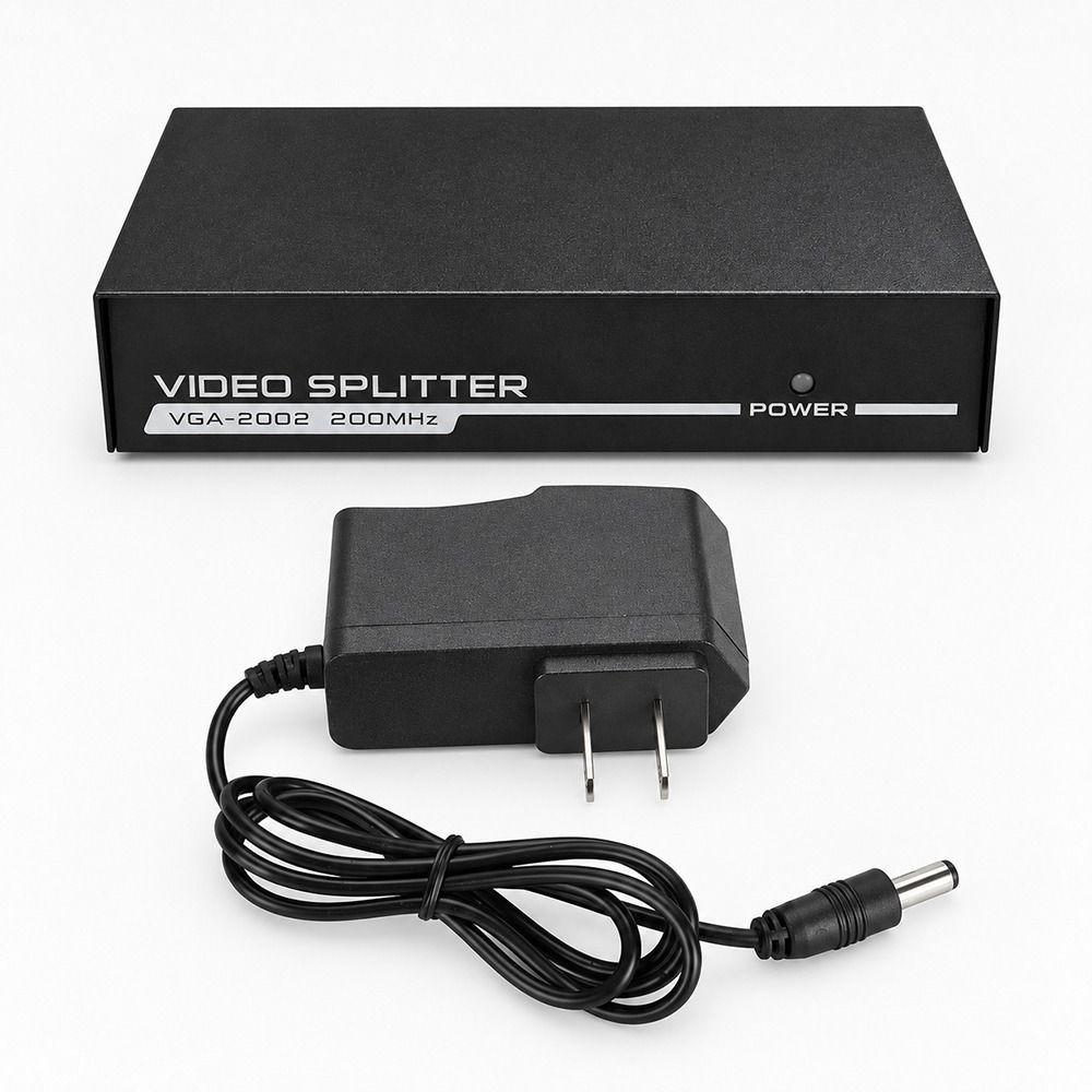 1920x1440 VGA Splitter 200MHz VGA Splitter Amplifier Video Splitter Screen Duplication