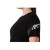 Asics Round Neck Short Sleeve Pullover T-Shirt Women tops Black 2012D231-001