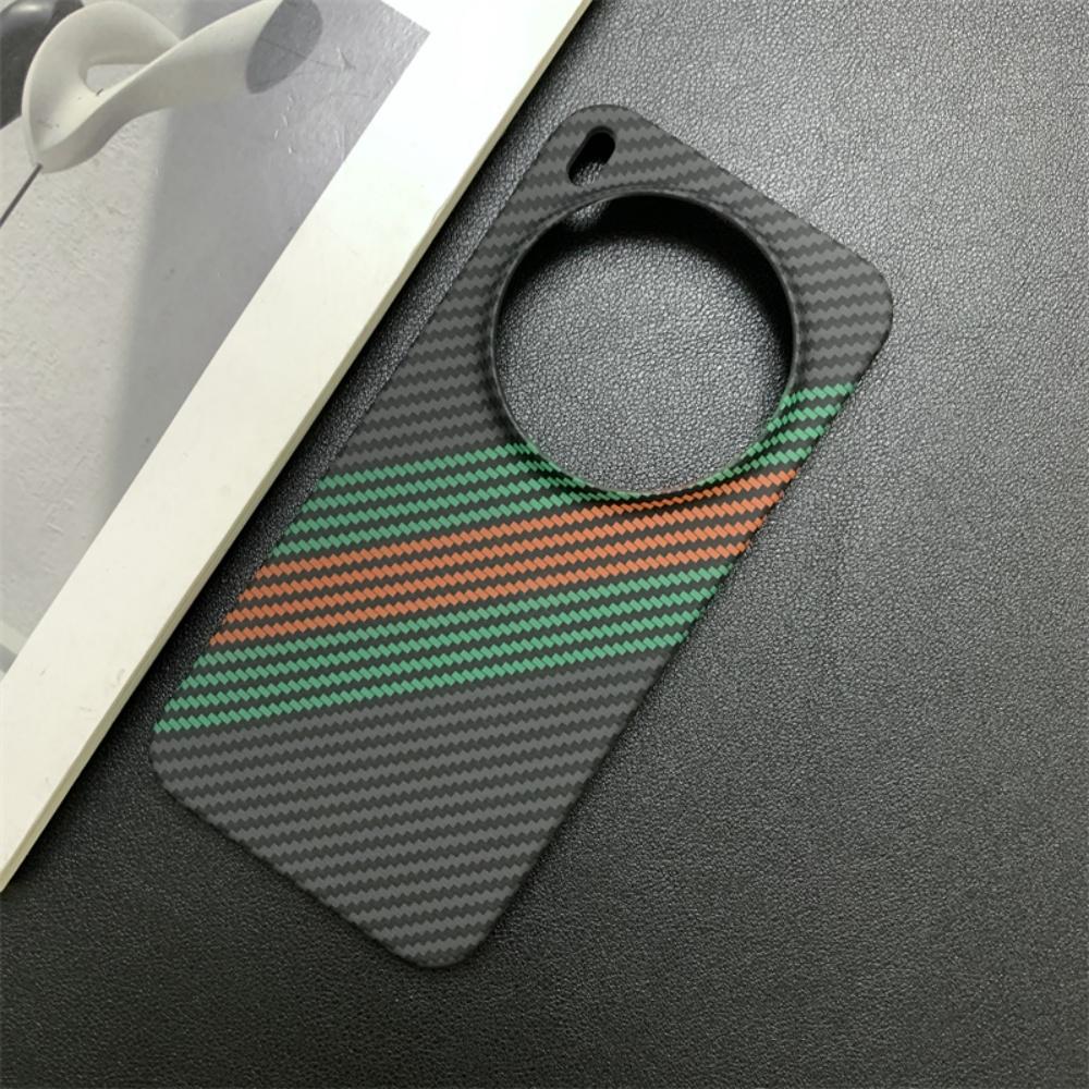 Slim Carbon Fiber Stripes Texture PC Frameless Phone Case For VIVO X300 X200 X100 S Pro Mini Ultra Heat Dissipation Cover