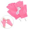 Women Men Electric Heating Gloves Winter Warm USB Heated Gloves Fingerless 5V Rechargable for Sports Skiing for Running Cycling