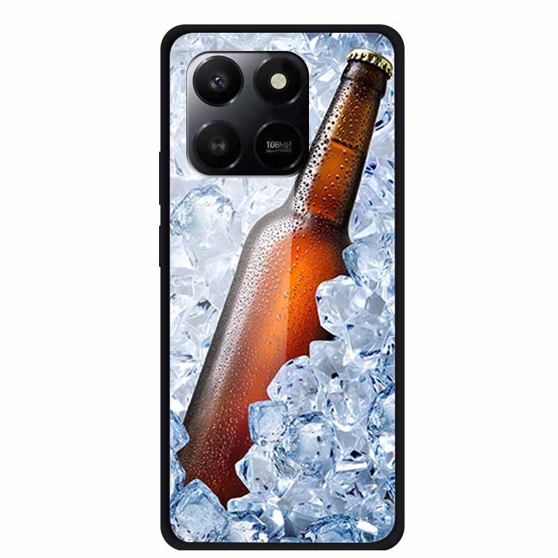 Glass Case For Honor X7d Play 10T 5G Case Soft Bumper Hard Tempered Glass Back Cover For Honor 400 Smart 2025 Phone Cases Fundas