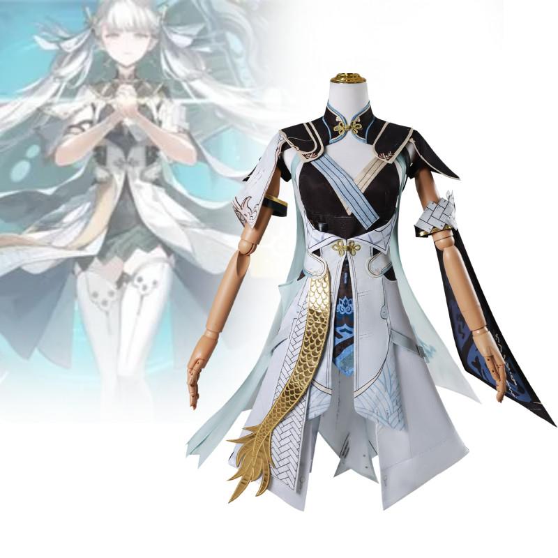 Game Wuthering Waves Jinhsi Cosplay Costume Halloween Party Outfits Performance