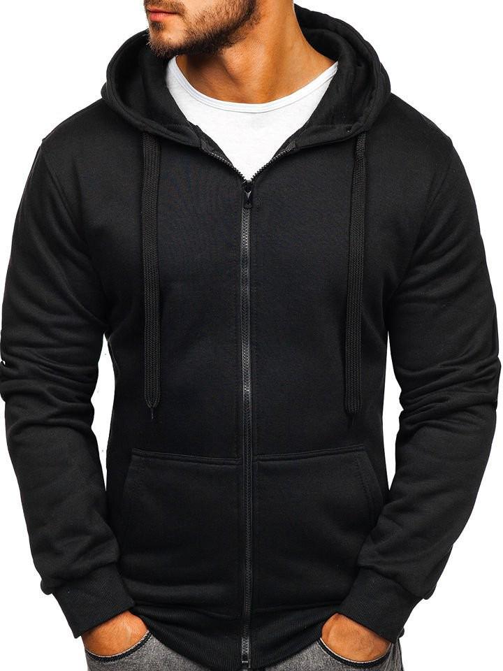 Cross-Border Men's Zipper Hoodie Fleece Pullover Cardigan, Customizable Logo, 2025 Model (W3841)