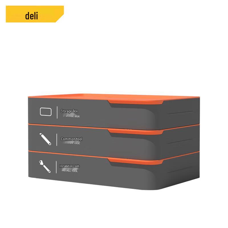 Deli T-BOX Stackable Electrician Tool Set with Drill