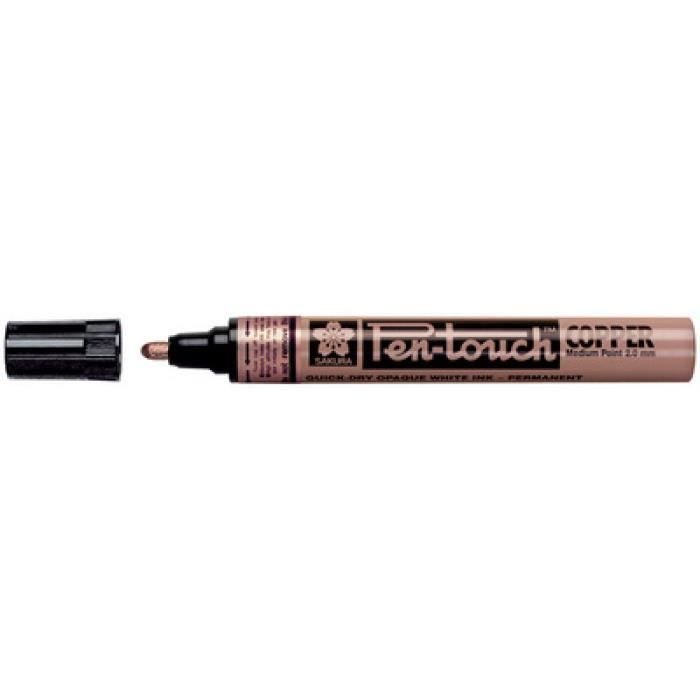 Marqueur permanent - SAKURA - Pen-Touch - Pointe fine - Couleur noire - Indélébile
