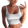 Women Casual Summer Sexy Sleeveless Shirt Knitted Bottoming Shirt Cami Vest