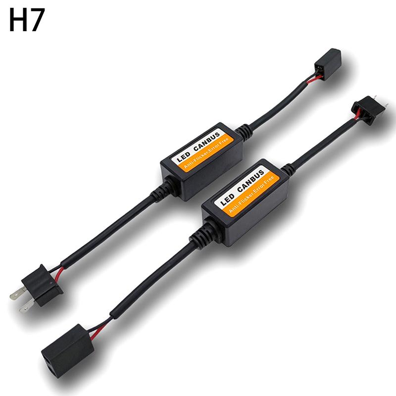 H1/H3/H7/H8/H9/H11 Automotive Led Decoder 12V Black Anti-Flicker Led Canbus Decoder Fault Eliminator Automotive Accessory