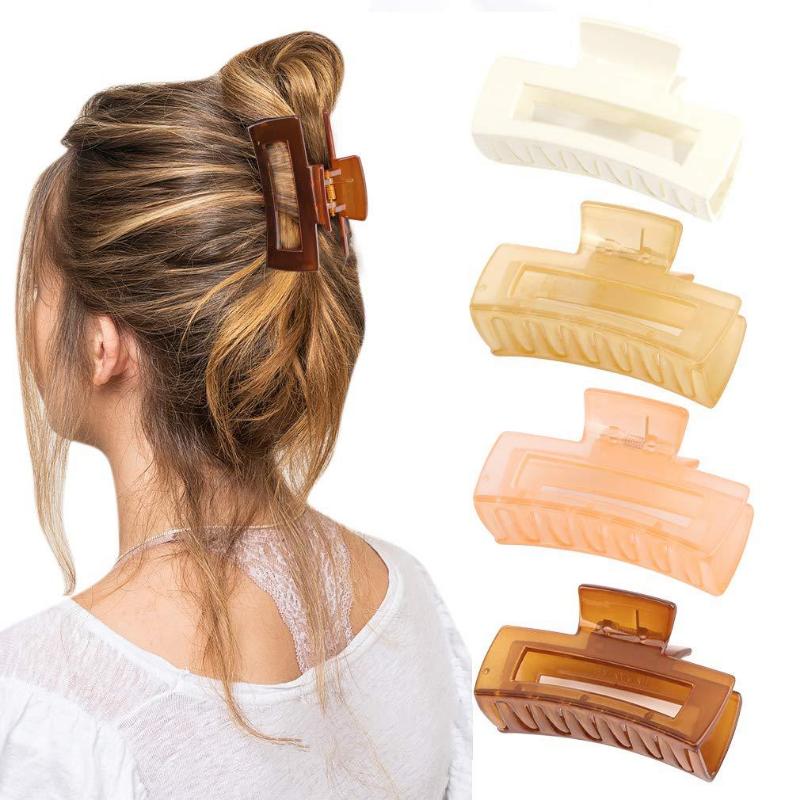 Korean Ins Hair Grab Large Square Hairpin Versatile Shark Clip Headdress Hair Accessories