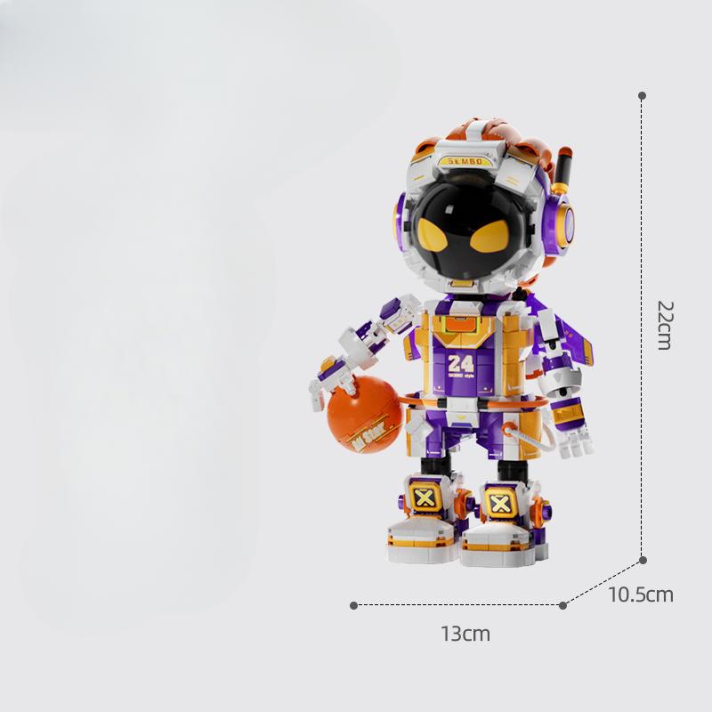 

Строительные блоки Космический астронавт, совместимые с детскими образовательными сборными модными игрушечными украшениями 10.5*13*22cm