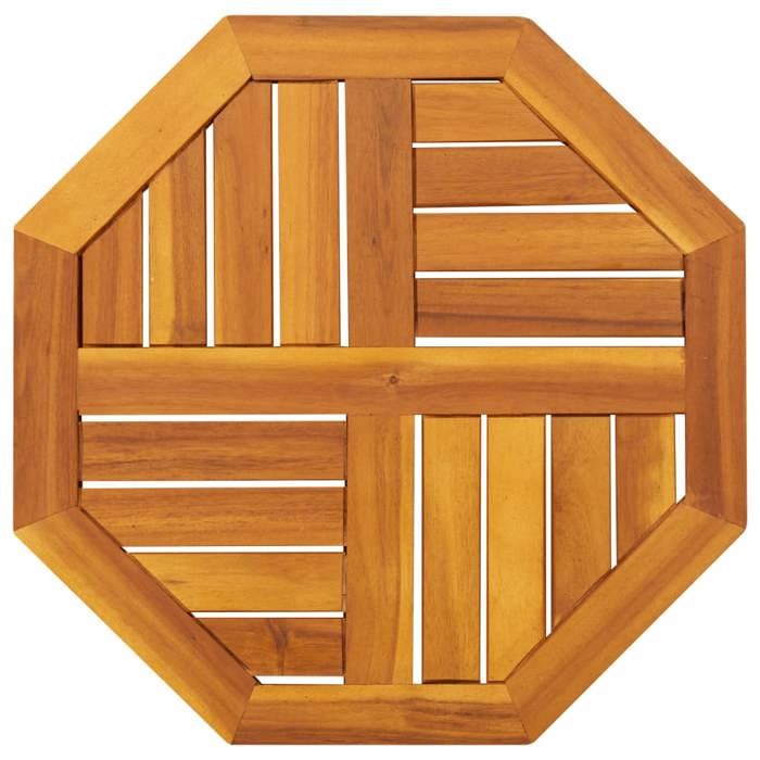 VidaXL Table Top 50x50x2 Cm Octagonal Solid Acacia Wood, Replacement Table Top, Wooden Table Top, 4004259