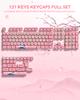 Xiaomi 132 Keys Green 5 Sides Dye Sublimation PBT Keycaps Cute MOA Profile Keycaps for Cherry Gateron MX Switches Mechanical Keyboards