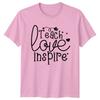 Teach Love Inspire Unisexs TShirt Teacher Education Teacher Appreciation