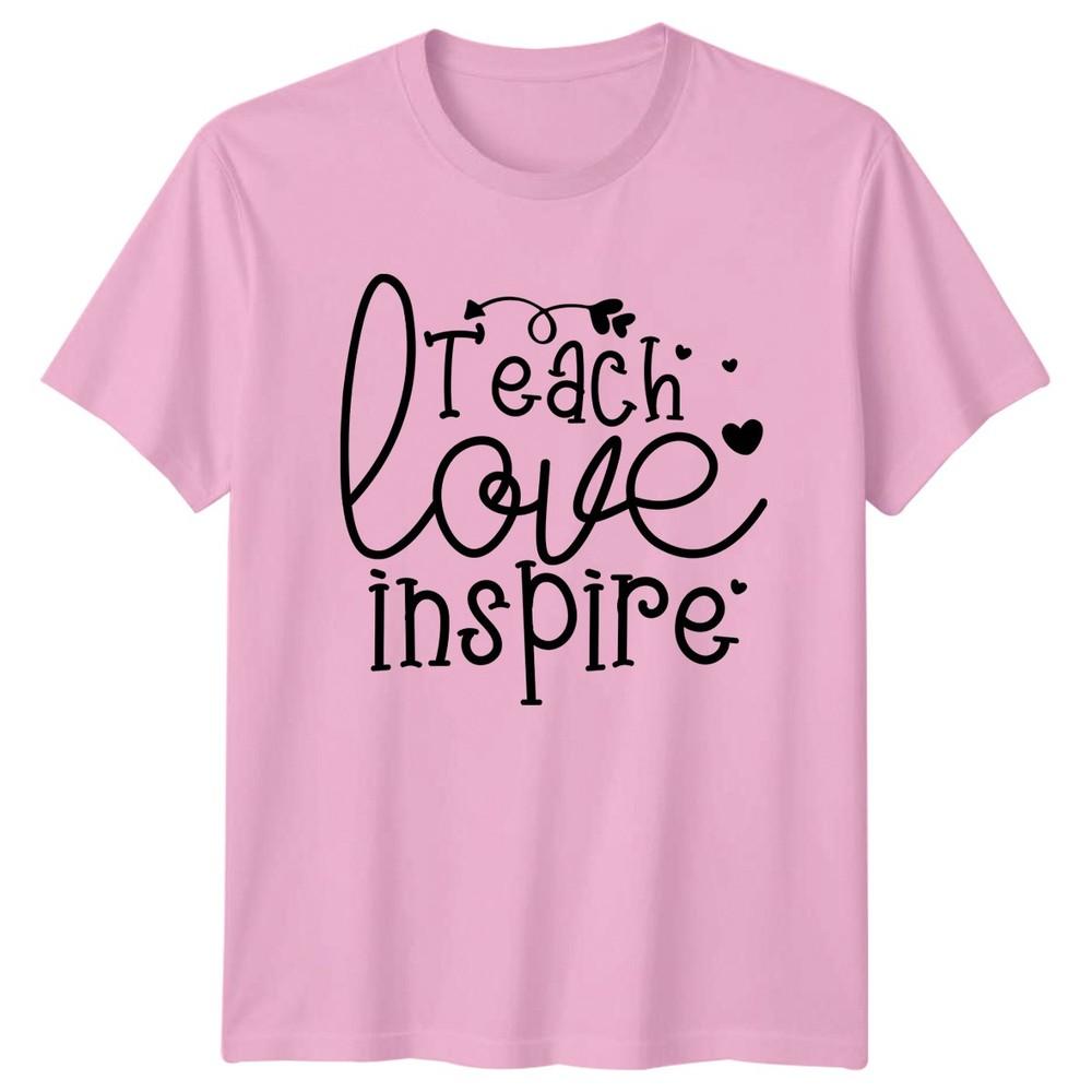 Teach Love Inspire Unisexs TShirt Teacher Education Teacher Appreciation