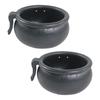 2PCS Rubber Chicken Feeder Bowl For Poultry Feeding and Watering with Hanging Design For Game Fowl Training Daily Use