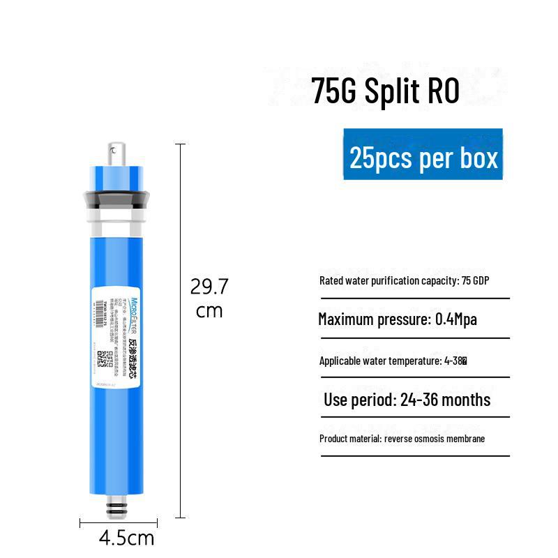 Macro M6 Water Purifier: PP Cotton, Carbon, and RO Membrane Universal Quick-Connect Filter Set