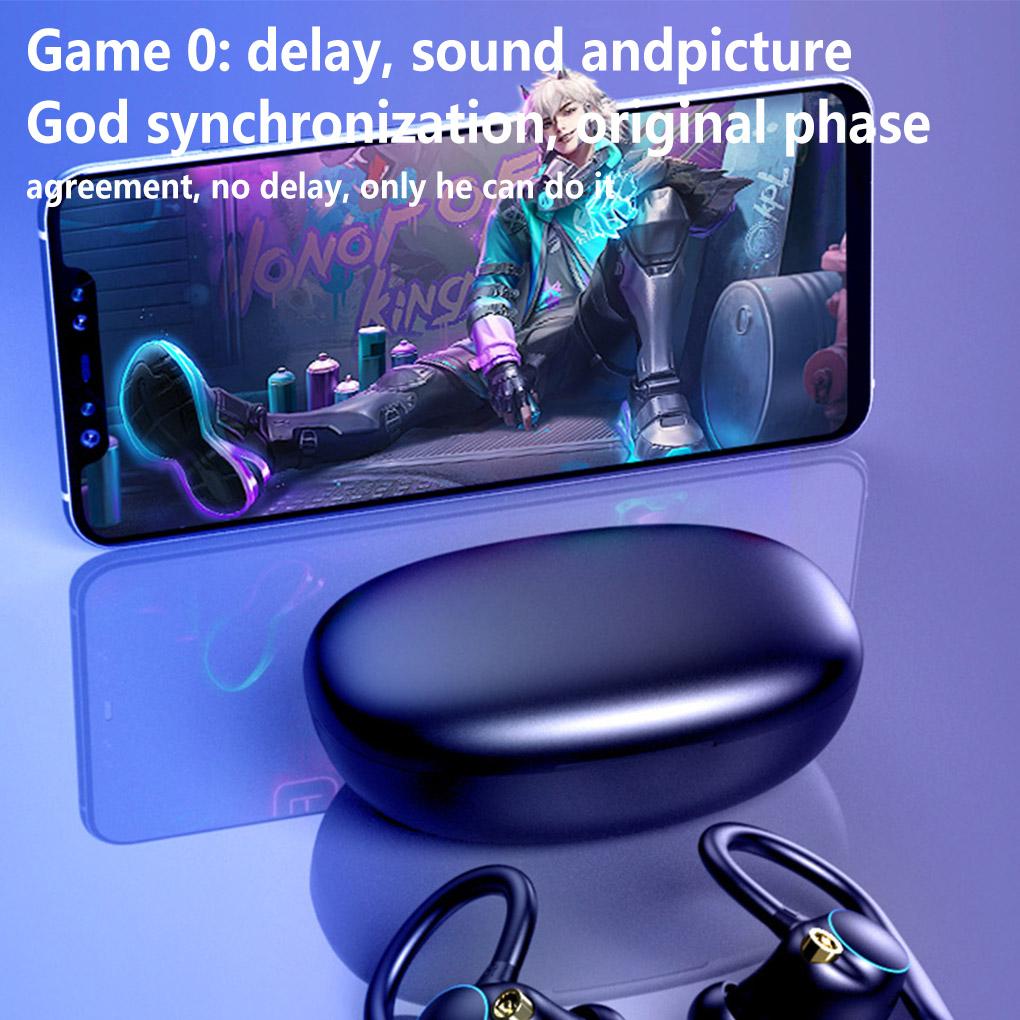 Noise Cancelling Bluetooth-compatible 5 2 Earphones Traveling Headphone Exercise Wireless Earhoook Headset Earbuds
