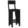 Vidaxl Bar Stools, 2 Pcs, Black, 40X48.5X115.5 Cm, Pine Wood