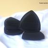 Qiao Chi XL Black Pineapple Marshmallow Triangle Rice Ball Makeup Sponge - High Definition, Non-Absorbent, Extra Thick Powder Puff.