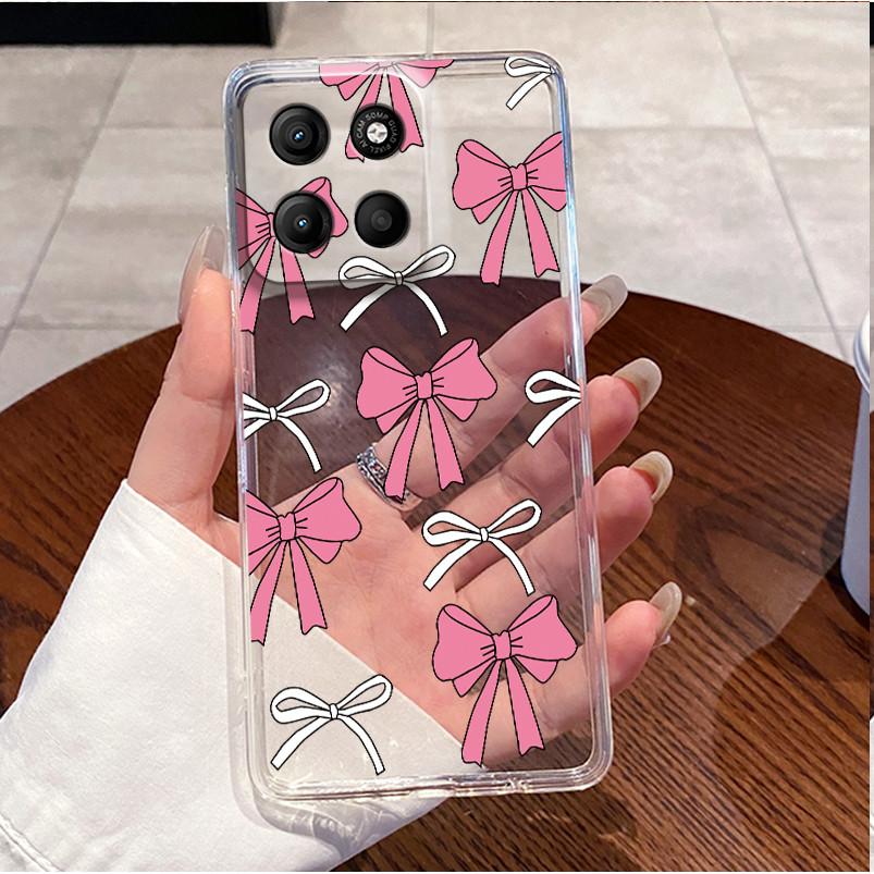 Phone Case For Motorola Moto G17 Power Case Luxury Cute Love Rabbit Funny Clear Soft TPU Silicone Cover For Moto G17Power Bumper