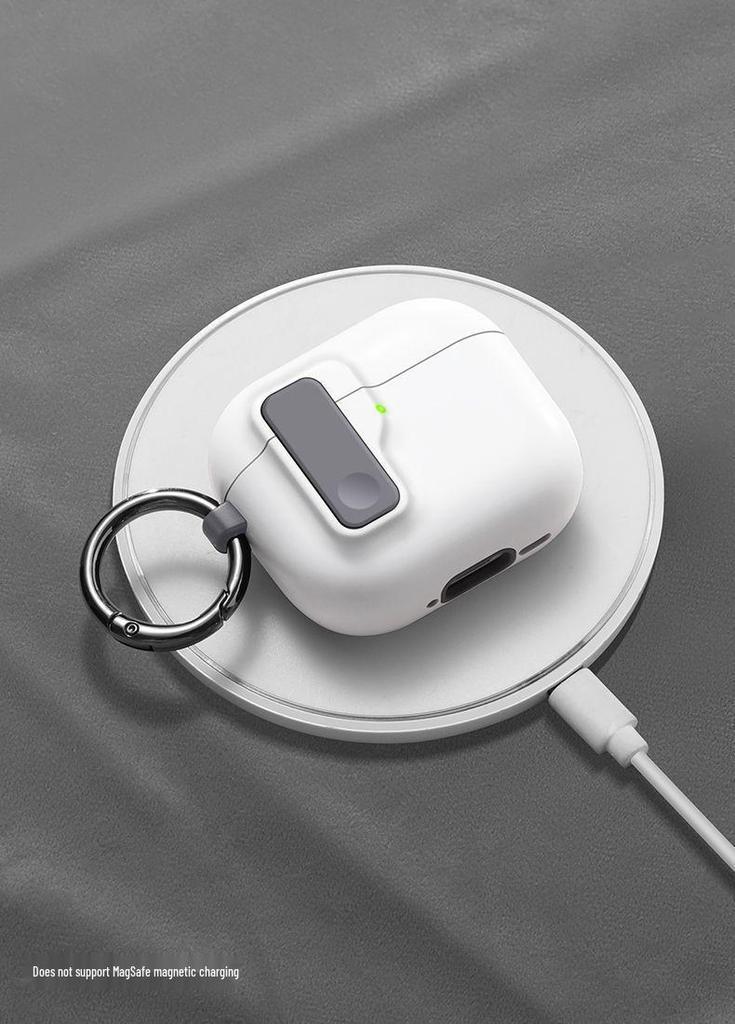 Custodia protettiva per AirPods 4/Pro 2/3 con fibbia