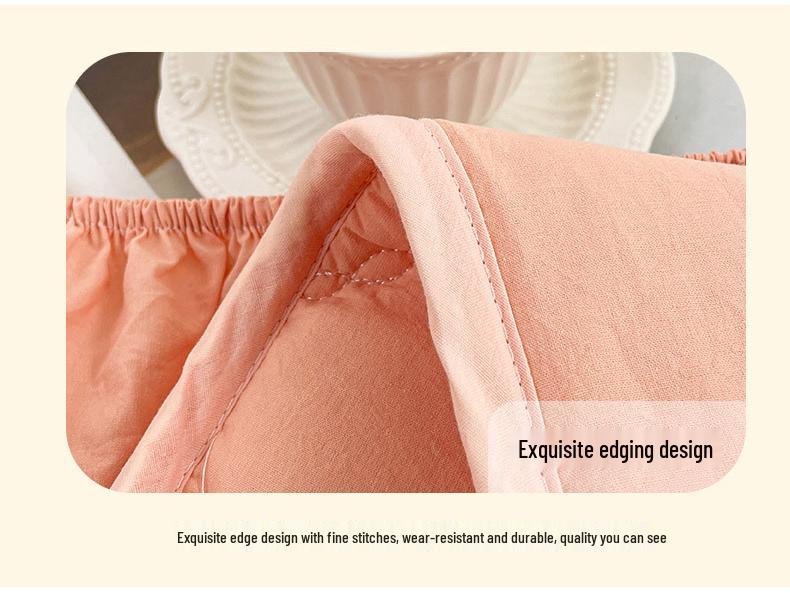 Class A Pure Cotton Quilted Waterproof Non-Slip Antibacterial Fitted Mattress Protector for Hotel and Home Use