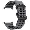 KALEBOL For Samsung Galaxy Watch Ultra 47mm Silicone Watch Band Dual Color Ocean Wrist Strap