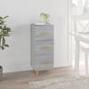 Sideboard in Grey Sonoma 34.5 x 34 x 90 cm engineered wood