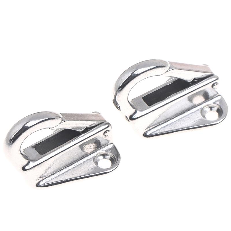 2Pcs 316 Stainless Steel Marine Spring Snap Fending Hook Marine Boat Spring Snap Attach Rope Fender Boat Hardware