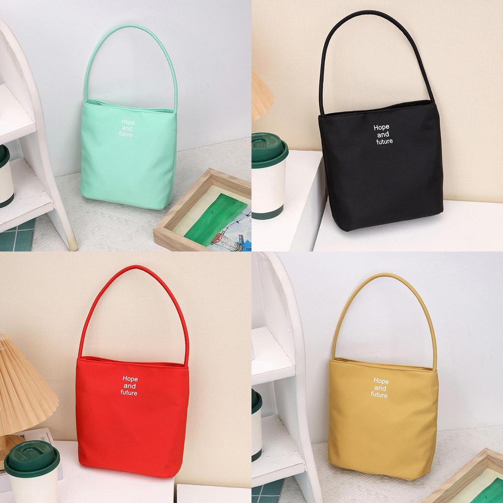 Nylon Letter Bag For Women With Zipper Closure For Daily Use