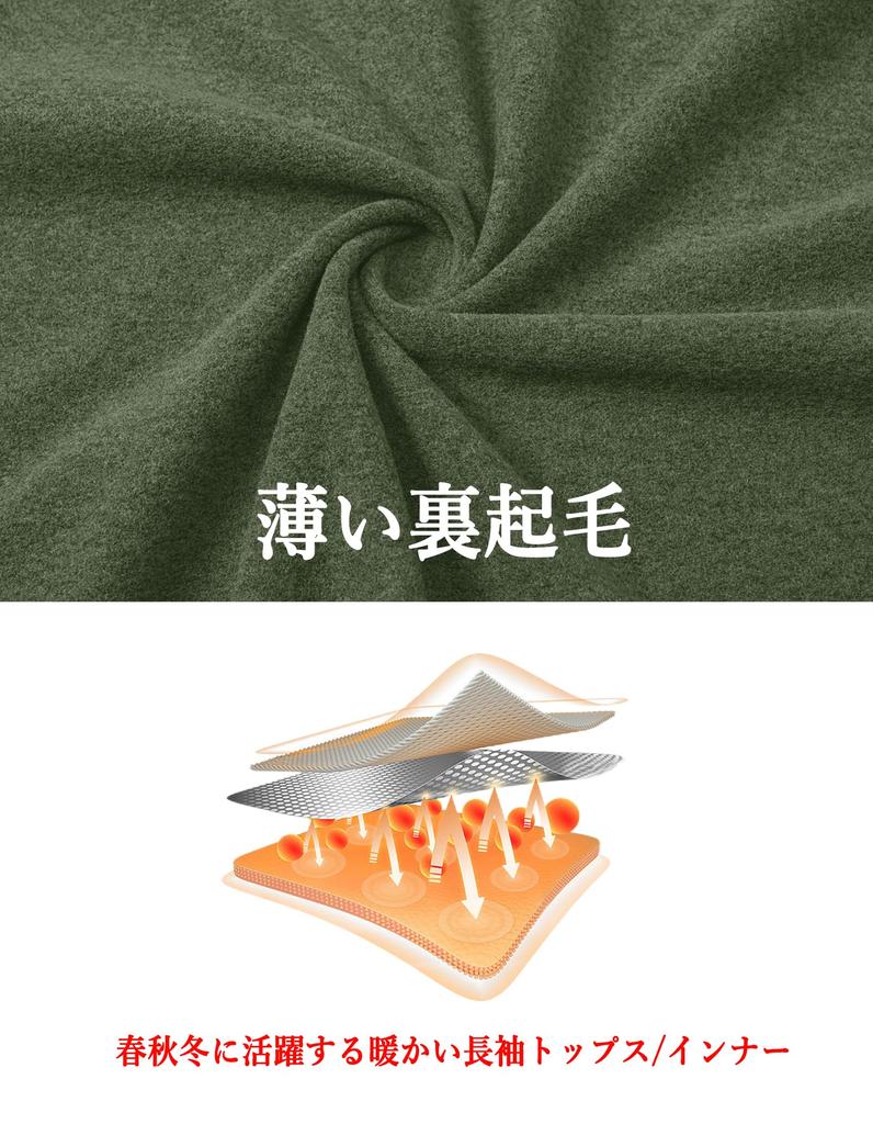 MAGCOMSEN Warm Fleece Sweatshirt for Gym and Army Size L Men's Zip-Up Skiing, Outdoors, Wear, Running, Winter, Green,