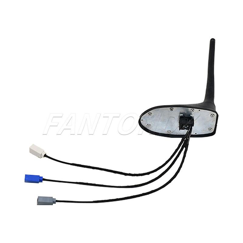 Car Roof Aerial Antenna Base With Mast Accessories For Fiat 500 Jeep Renegade FM DAB + GPS Navigation 3 Cables 52115392 52068564