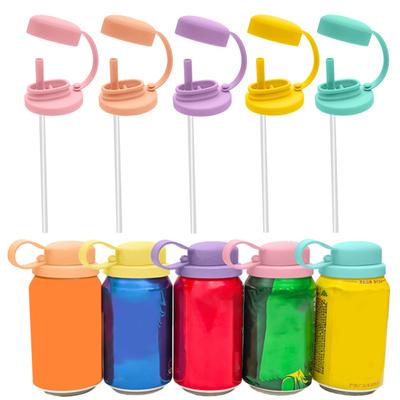 Cup Lid Anti-Spill Design Prevents Spills Perfect Fit Straw Cover Food Grade Silicone Beverage Can Lid
