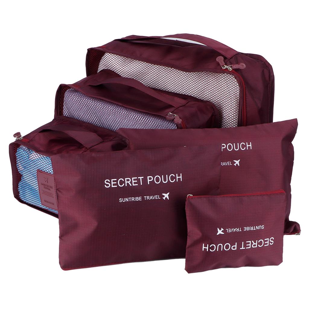 6Pcs Set Storage Bag Clothing Sorting Bag Luggage Suitcase Packing Organizer for Travelling