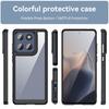 For Motorola Edge 60 5G Phone Case WANLONFENG XC Series TPU Acrylic Cover with Tempered Glass (Big Lens Hole)