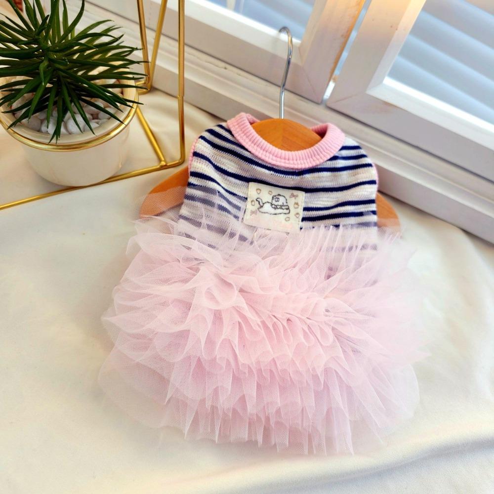 Lace Skirt Puppy Princess Dress Sweet Style Pet T-shirt Fashion Pet Lace Skirt Wedding Party