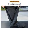 Men's & Women's High-Top Waterproof Non-Slip Rain Shoe Covers, Thickened & Wear-Resistant, Large Size