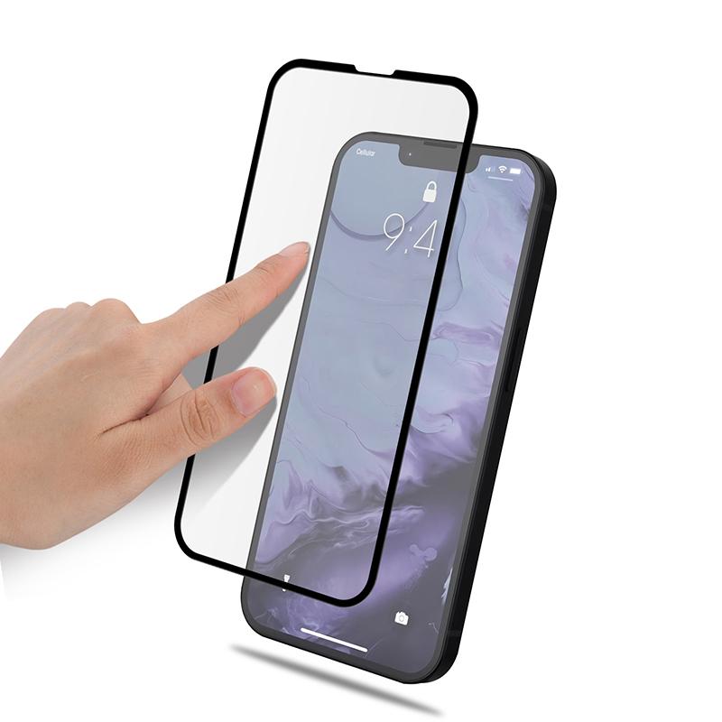 MOCOLO for iPhone 13/13 Pro/14 Cold Carving 3D Curved Tempered Glass Film Full Size Full Glue HD Clear Screen Protector
