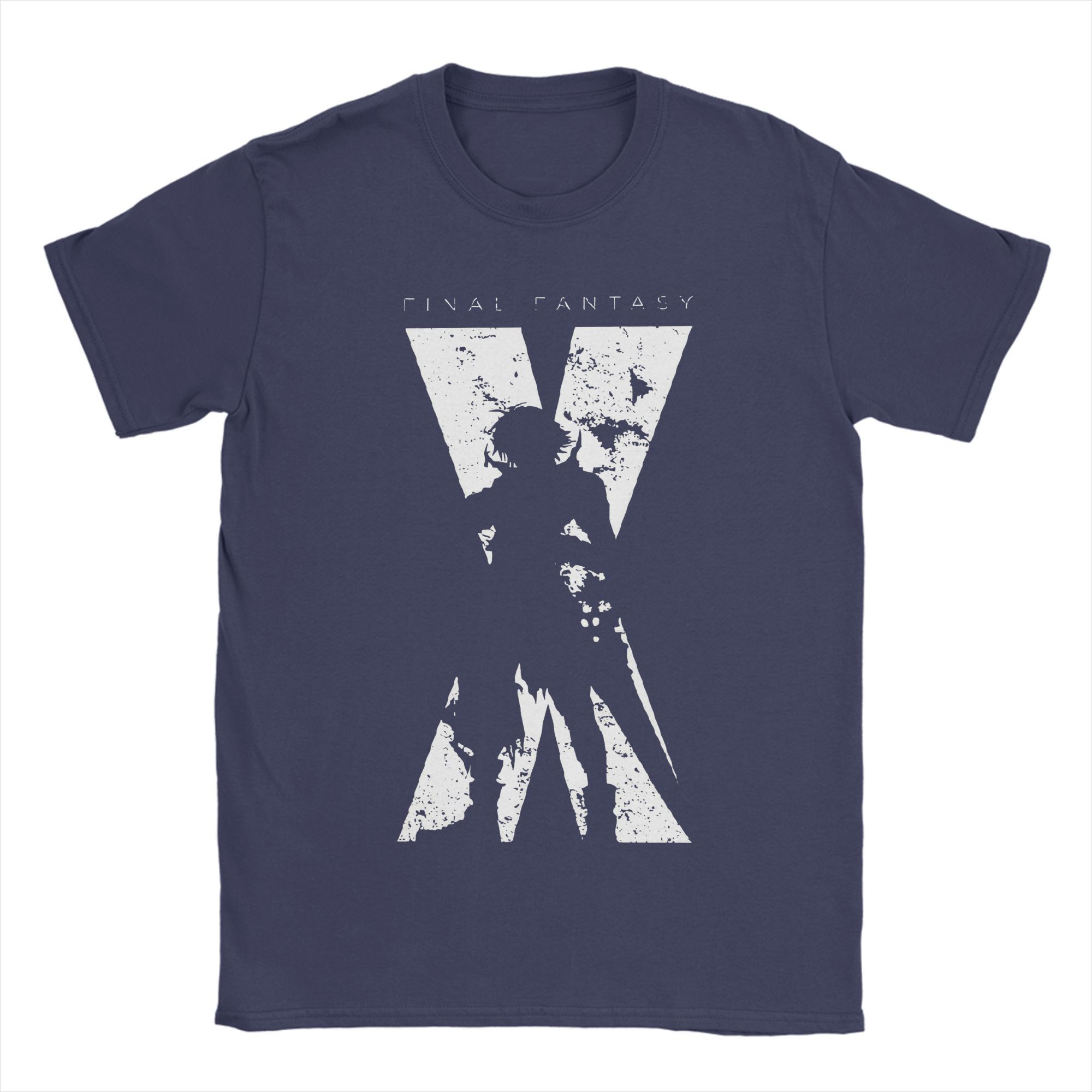 

Men s Final Fantasy X Minimal T Shirts Cotton Tops Novelty Short Sleeve Crewneck Tees Party T-Shirts 4XL