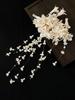 2026 New Chinese Style Flower Hairpin Pearl Luxury Tassel Side Clip Side Clip Bridal Headwear Hairpin Flower Women's Accessories