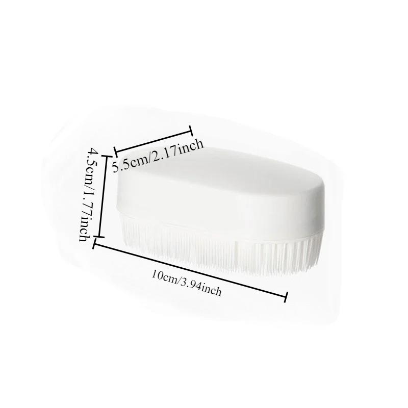 Household Multifunctional Single-sided Laundry Brush Plastic Shoe Brush Fine Soft Fur Clothes Cleaning Brush Nail Brush